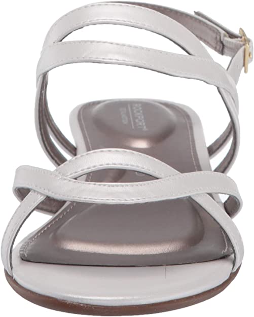 Rockport Women's Tm Zandra Slingback Wedge Sandal  Color White Size 9.5M