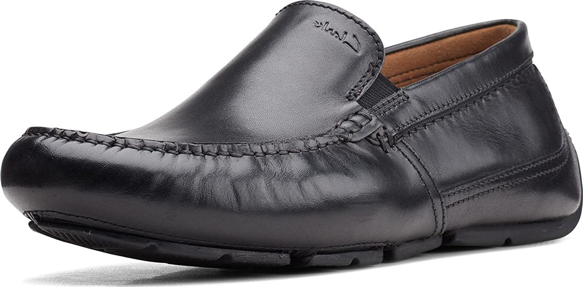 Clarks Men’s Markman Plain Loafer  Color Black Leather Size 8M