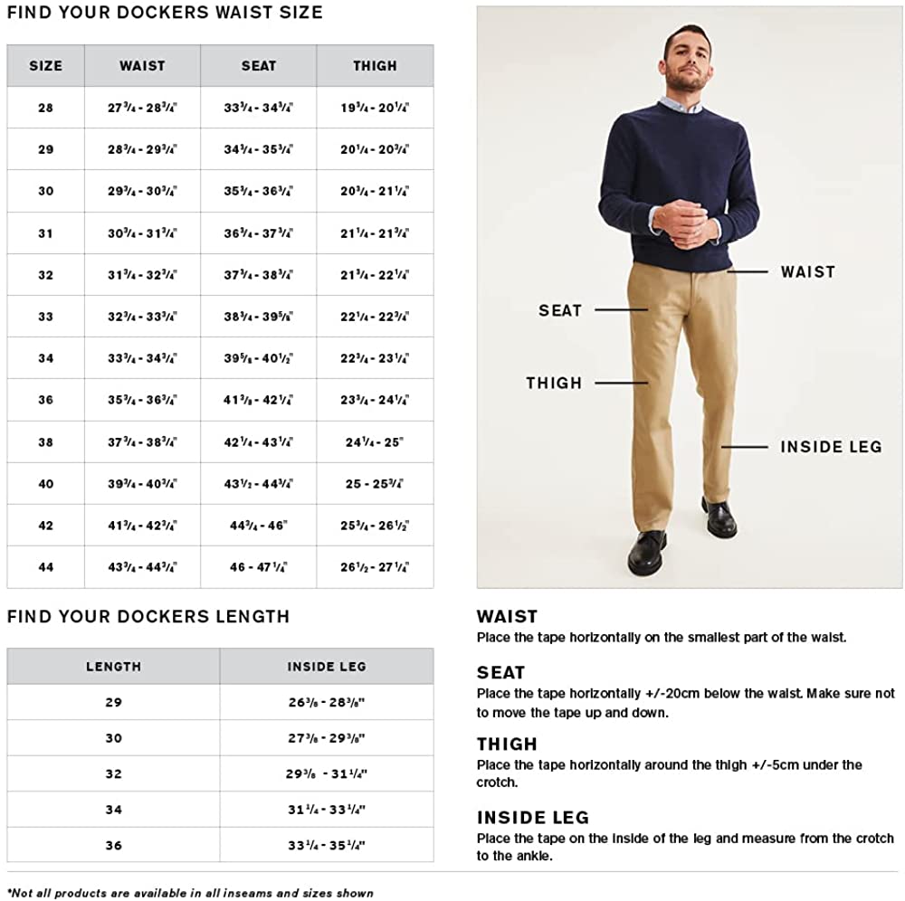 Dockers Men's Straight-Fit Comfort Pants  Color True Chino W32xL29