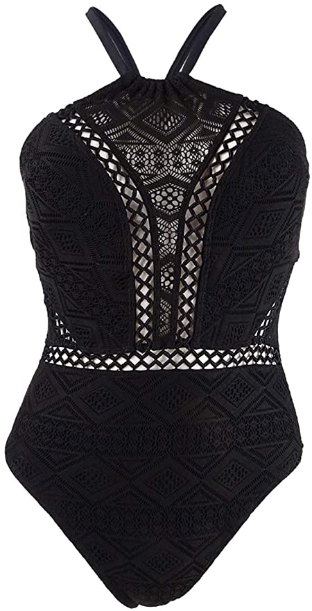 Hula Honey Women's Diamond Crochet One-Piece Swimsuit  Size: X-Small