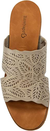 Baretraps Women's Barb Faux Leather Slide-On Wedges  Color Taupe Size 9.5M