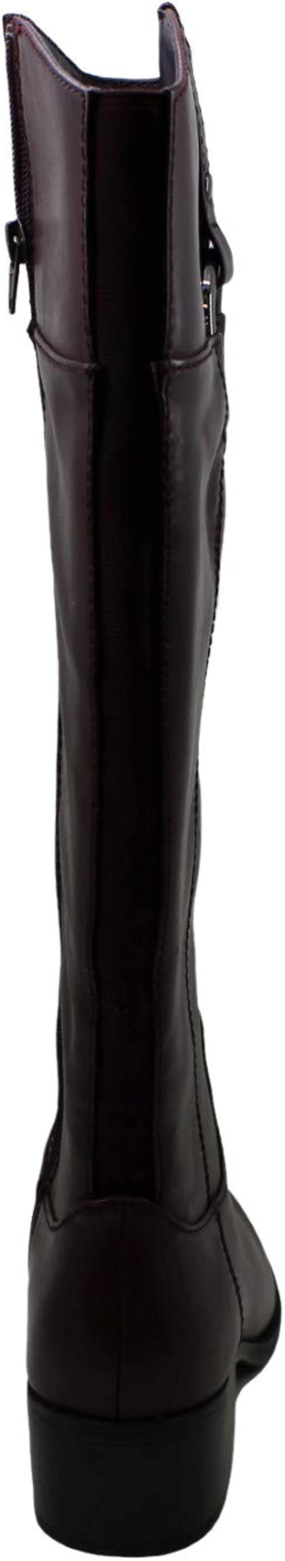 Alfani Women's Bexleyy Wide-Calf Riding Boots  Color Cognac Leather Size 7M