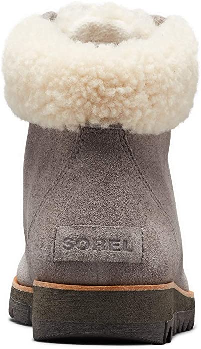 Sorel Women's Harlow Lace Cozy Ankle Boot  Color Light Gray Size 5M