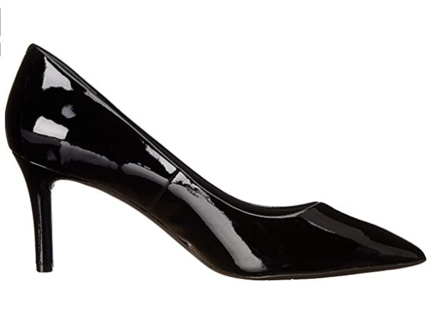 Rockport Women's Total Motion 75mm Pointy Pump  Color Black Kid Suede Size 9M
