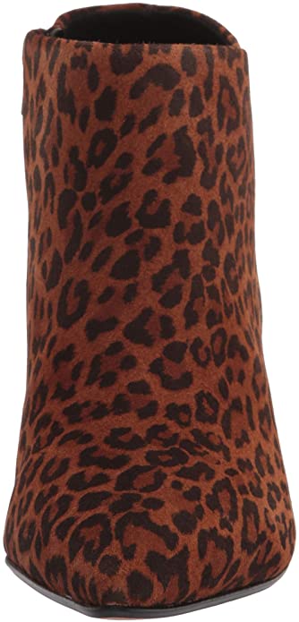 Clarks Women's Linvale Sea Ankle Boots  Color Dark Tan Leopard Suede Size 8M