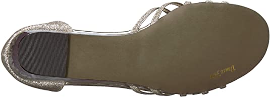 Easy Street Women's Tarrah Wedge Sandals  Color Gold Glitter Size 7.5N