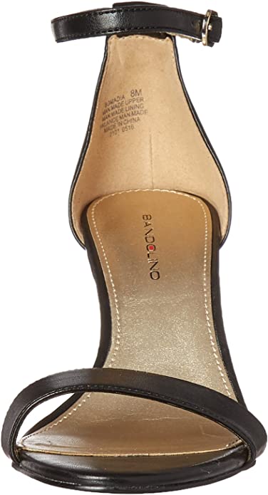 Bandolino Women's Madia Open Toe Ankle Strap Sandals  Color Black Size 10M