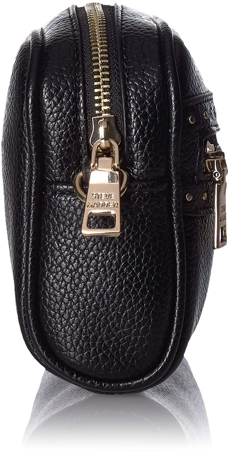 Steve Madden Party Crossbody Handbag Pebble Faux Leather w/Stud Accents