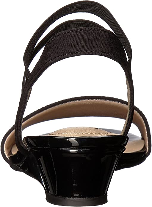 LifeStride Women's Yolo Wedge Sandal  Color Black Size 6.5W