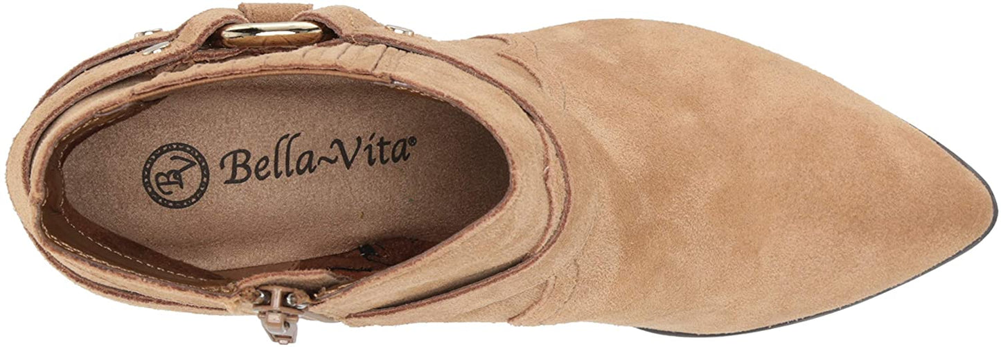 Bella Vita Women's Western Boot  Color Desert Suede Leather Size 7.5M