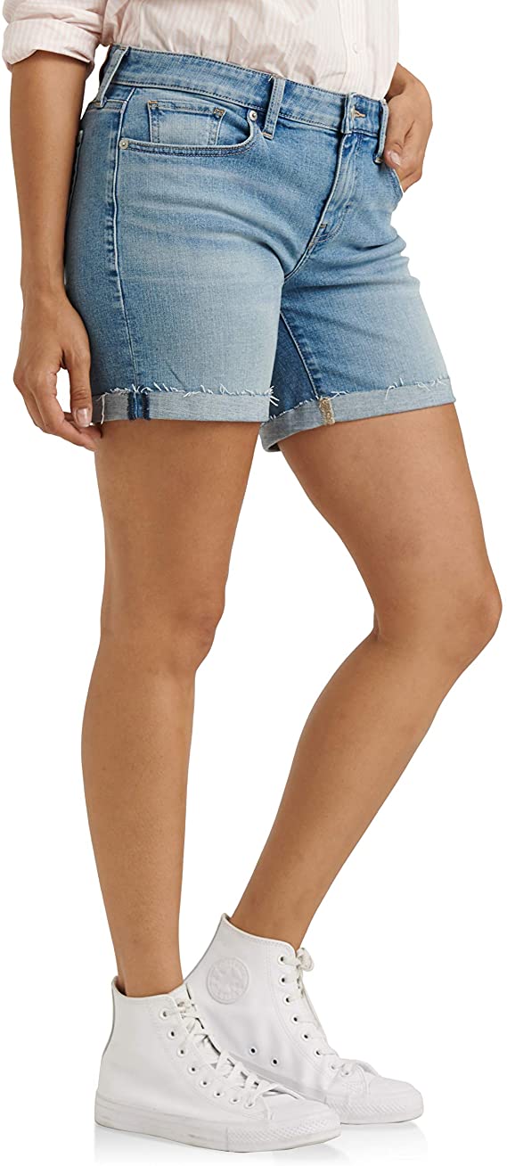 Lucky Brand Women's Mid Rise Roll Up Short  Color Thomas Size 30
