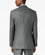 Alfani Men's Slim Fit Solid Two Button Sport Coat  Gray Size 44S