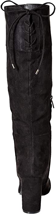 Kenneth Cole New York Women's Corie Lace Knee High Boot  Color Black Suede Size 9.5M