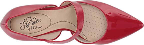LifeStride Women's Suki Pump  Color Fire Red Size 8M
