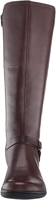 Clarks Women's Cheyn Lindie Knee High Boots  Color Dark Brown Leather Size 6M