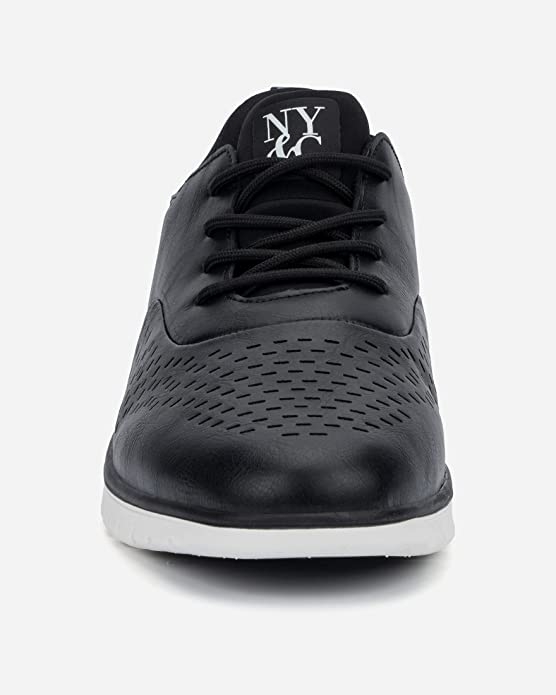 New York & Company Men's Wyn Sneaker  Color Black/Oil Size 7.5M