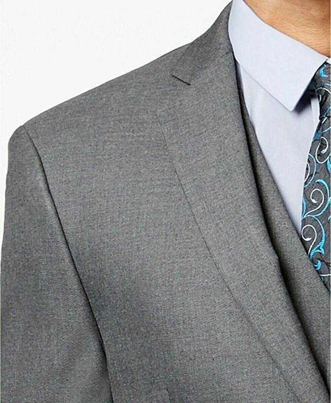 Alfani Men's Slim Fit Solid Two Button Sport Coat  Gray Size 44S