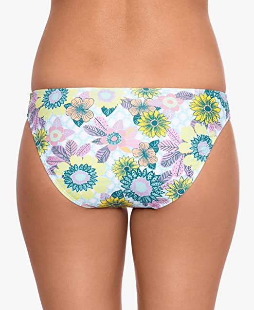 Salt + Cove Swimwear Large Hipster Bikini Bottoms  Color Floral Blue Size L