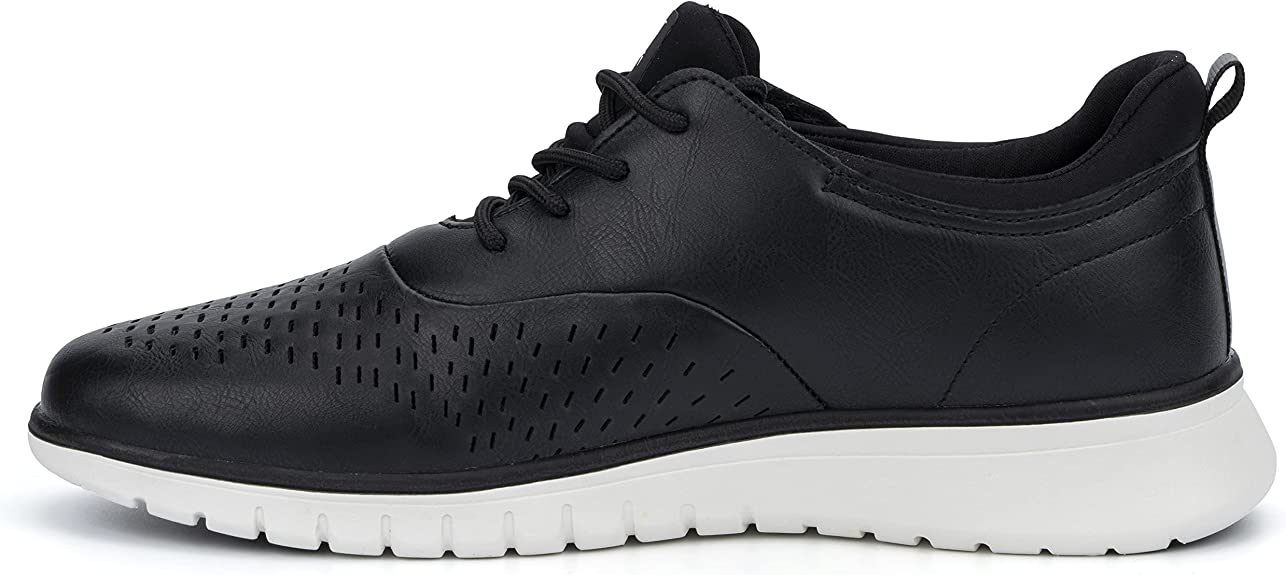 New York & Company Men's Wyn Sneaker  Color Black/Oil Size 7.5M