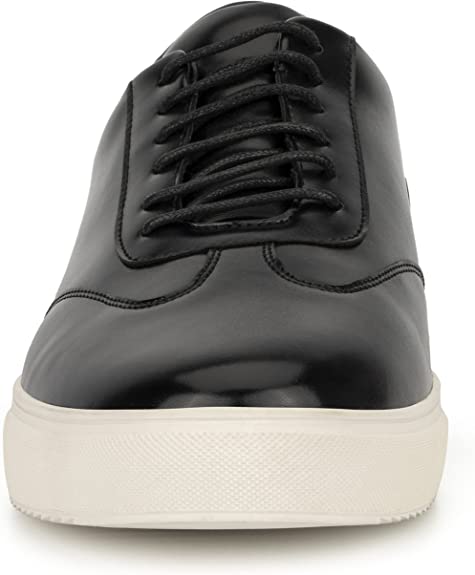 New York & Company Men’s Newton Low Top Sneaker  Color Black/White Size 7.5M