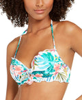 SUNDAZED Hot Tropics Ava Ruffle Bikini Swim Top  Hot Tropics Size 32B