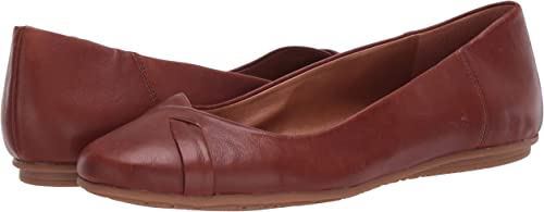 ZODIAC Women's Sadie Ballet Flat  Color Cognac Size 11M