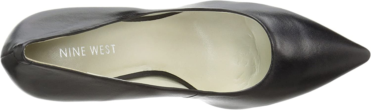 NINE WEST Women's Flax New Hollywood Dress Pump  Black Leather Size 9.5M