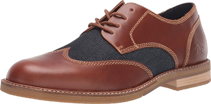 Original Penguin Men's Sheldon Dress Shoes  Tan Size 10