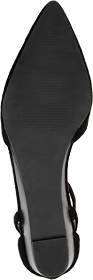 Brinley Co. Womens Pointed Toe Ankle Strap Sliver Wedge  Color Black Size 9M