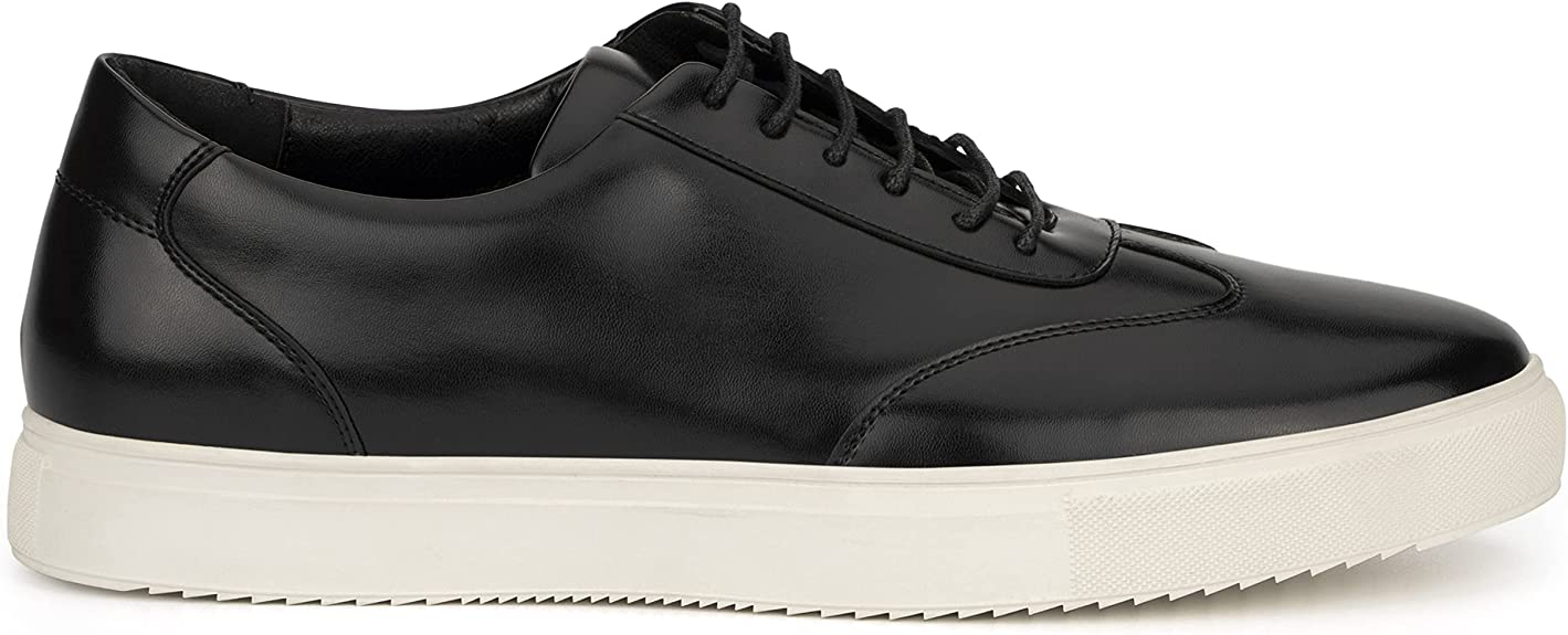 New York & Company Men’s Newton Low Top Sneaker  Color Black/White Size 7.5M