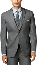 Alfani Men's Slim Fit Solid Two Button Sport Coat  Gray Size 44S