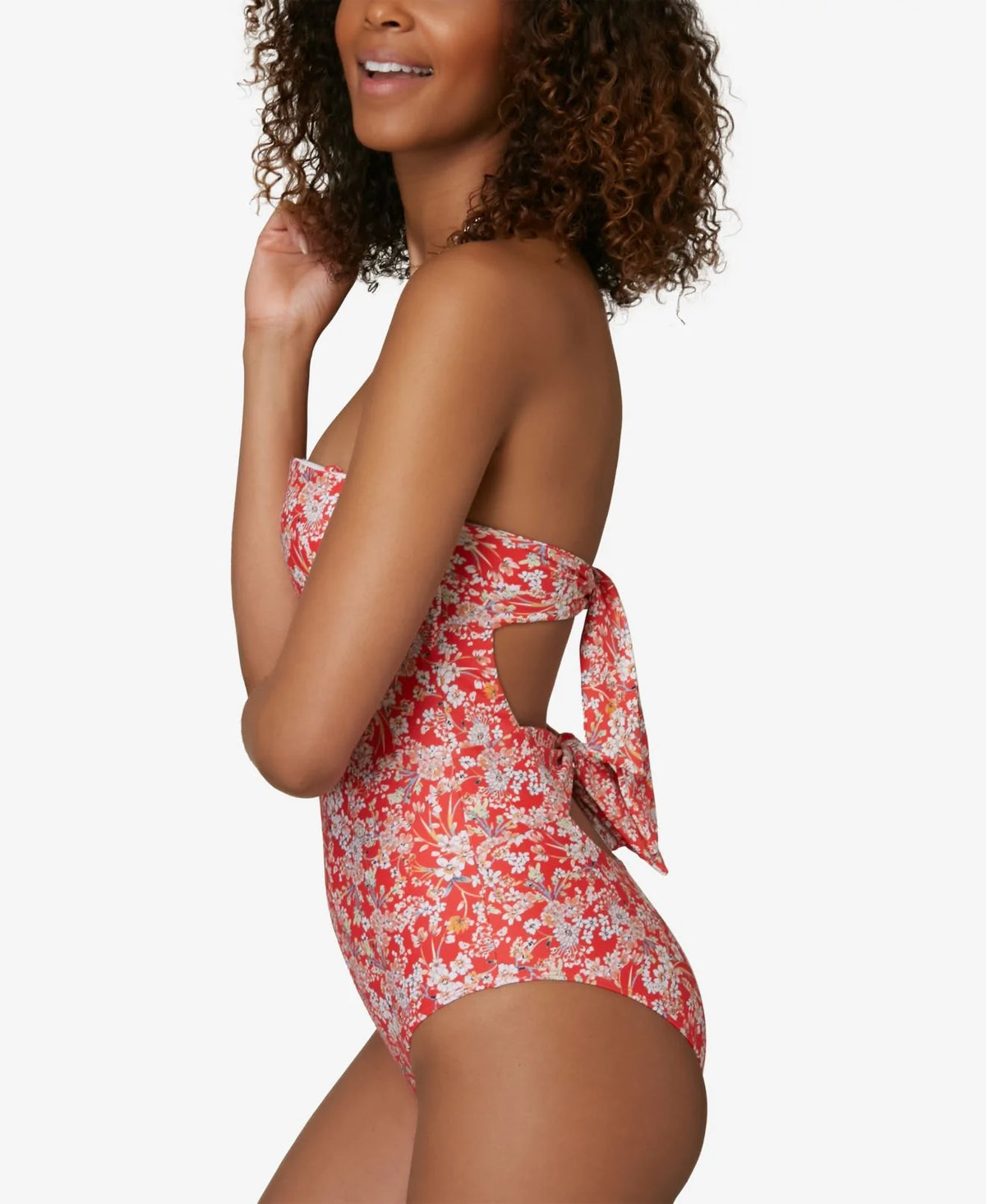 O'NEILL SWIM RED SIZE MEDIUM M JUNIOR VENICE PIPER DITSY ONE-PIECE  Color Red Size M