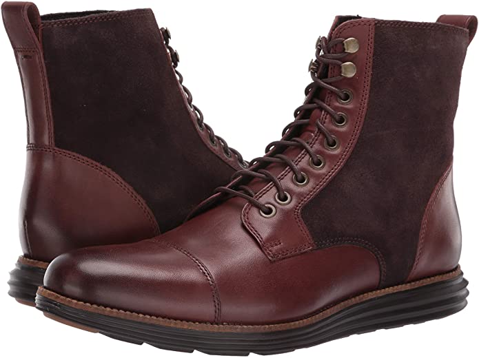 Cole Haan Men's Original Grand Cap Toe II Fashion Boots  Brown Size 10.5