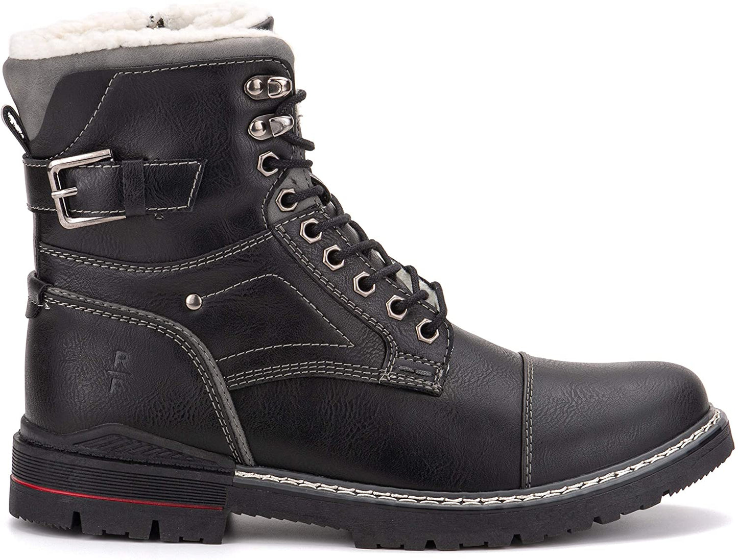 Reserved Footwear New York Men's Cavalier Fashion Casual Snow Boots  Black/White Size 9