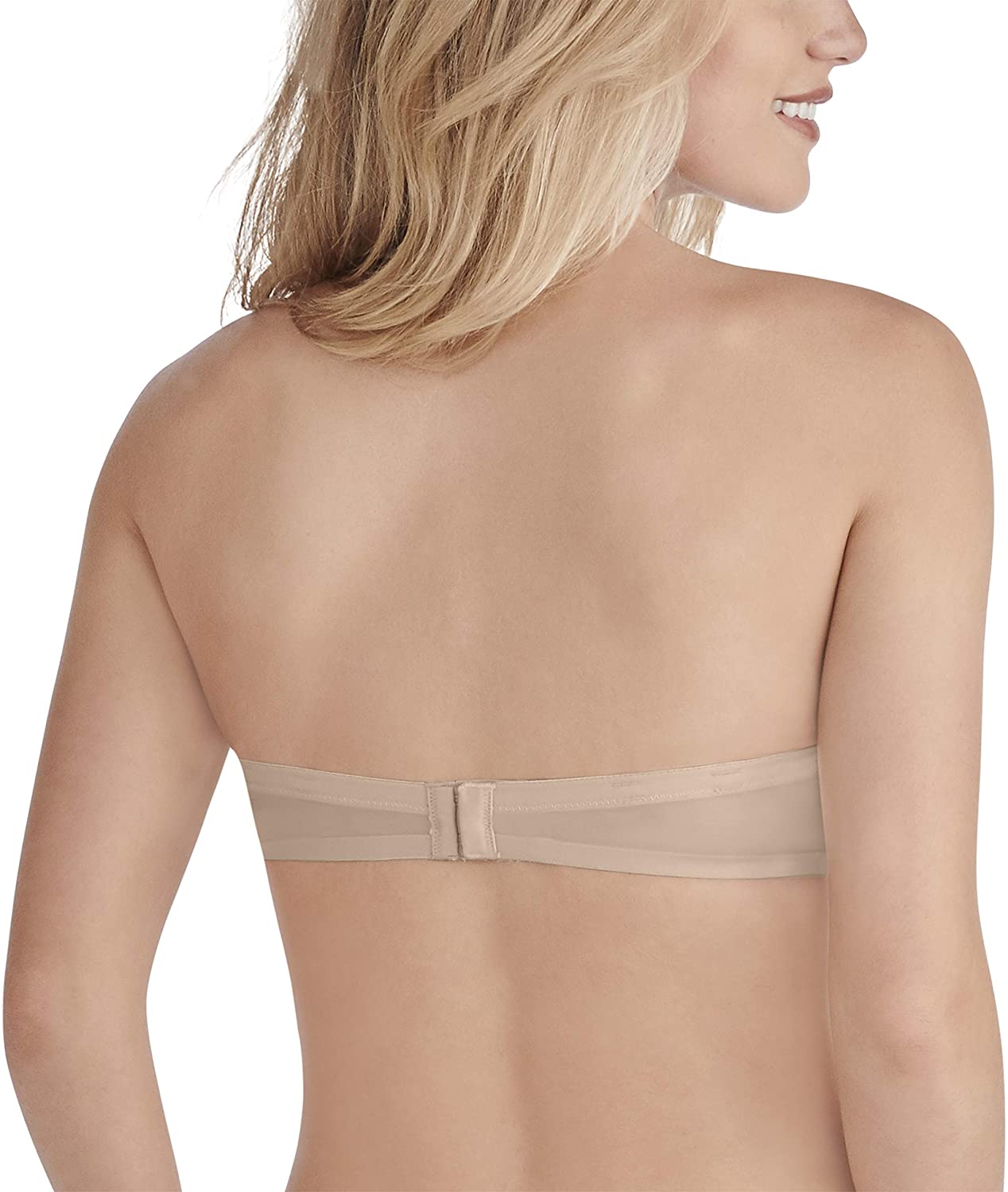Vanity Fair Women's Nearly Invisible Strapless Underwire Bra  Color Damask Neutral Size 40DD
