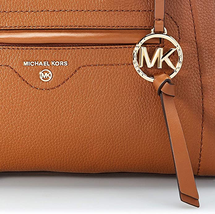 Michael Kors Carine Medium Pebbled Leather Satchel