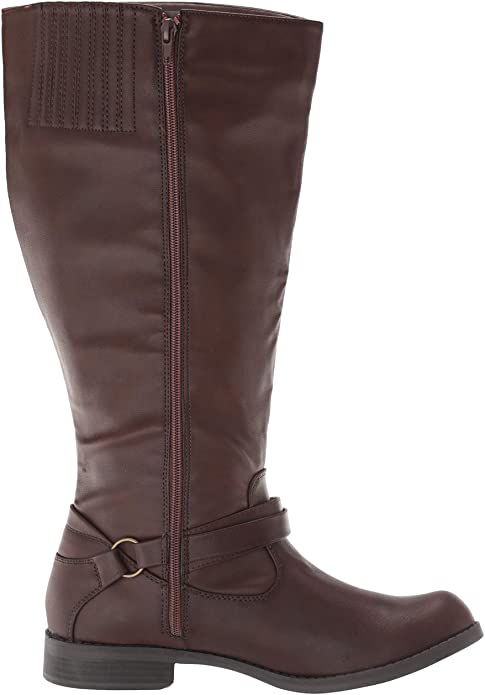 Easy Street Women's Quinn Plus Plus Harness Boot  Color Black Size 6.5M (Wide Calf)