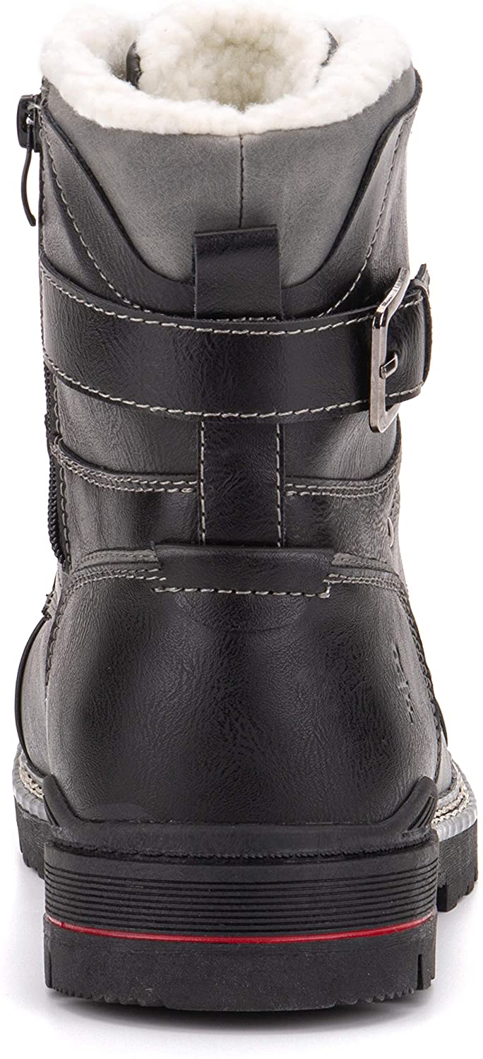 Reserved Footwear New York Men's Cavalier Fashion Casual Snow Boots  Black/White Size 9