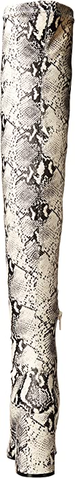 Steve Madden Women's Jacoby Over-The-Knee Boot Color Natural Snake Size 6.5M