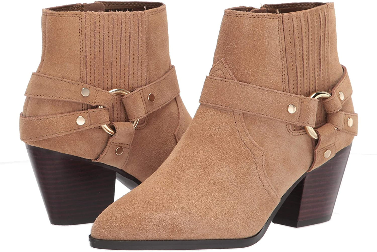 Bella Vita Women's Western Boot  Color Desert Suede Leather Size 7.5M