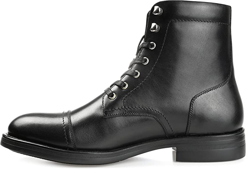 Thomas & Vine Men's Darko Cap Toe Ankle Boot  Color Black Size 11.5W