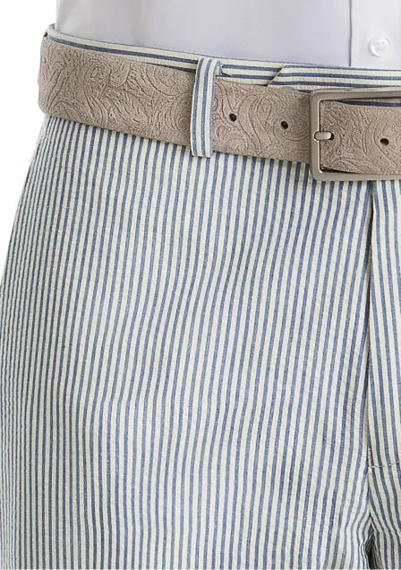 Lauren Ralph Lauren Mens UltraFlex Stripe Cotton Suit Separate Pants  Color Blue W48xL32