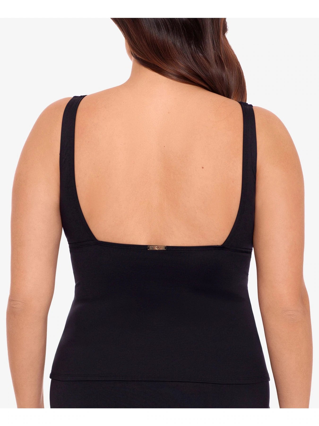 Lauren Ralph Lauren Plus Size Stretch Tankini Top  Color Black Size 18W
