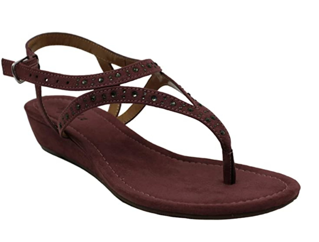 Style & Co. Women's hareet Suede Open Toe Casual Ankle Strap, Blushy, Size 5M