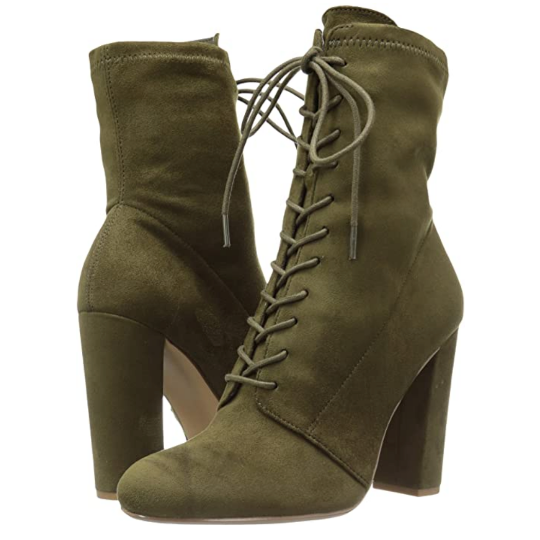 Steve Madden Women's Elley Ankle Bootie  Color Olive Size 7M