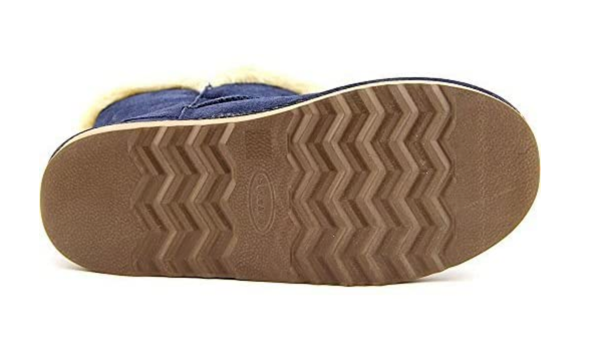 Style & Co. Women's Tiny 2 Suede Faux Fur Lined Winter Boots Navy 9 Medium
