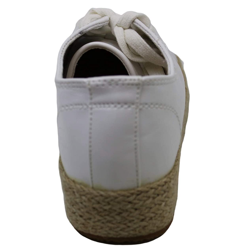 Madden Girl Women's Cannes Flatform Lace Up Sneakers  Color White Size 7