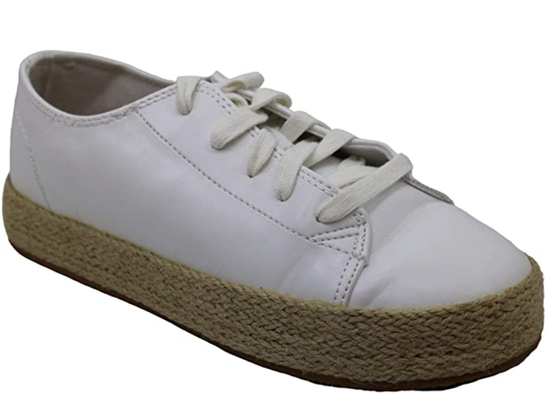 Madden Girl Women's Cannes Flatform Lace Up Sneakers  Color White Size 7