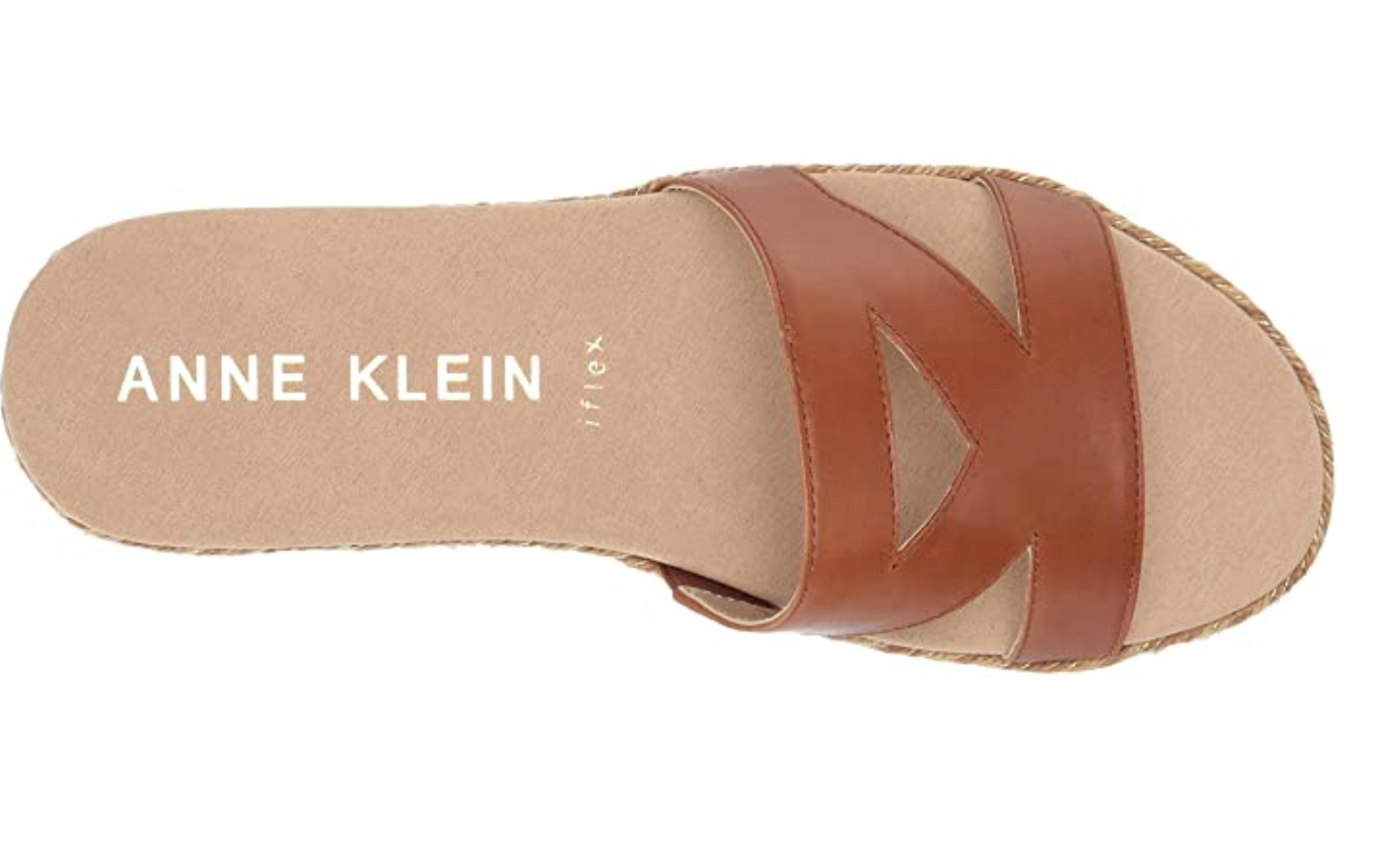 Anne Klein Women's Doris Slide Sandal Color: Tobacco Size: 7