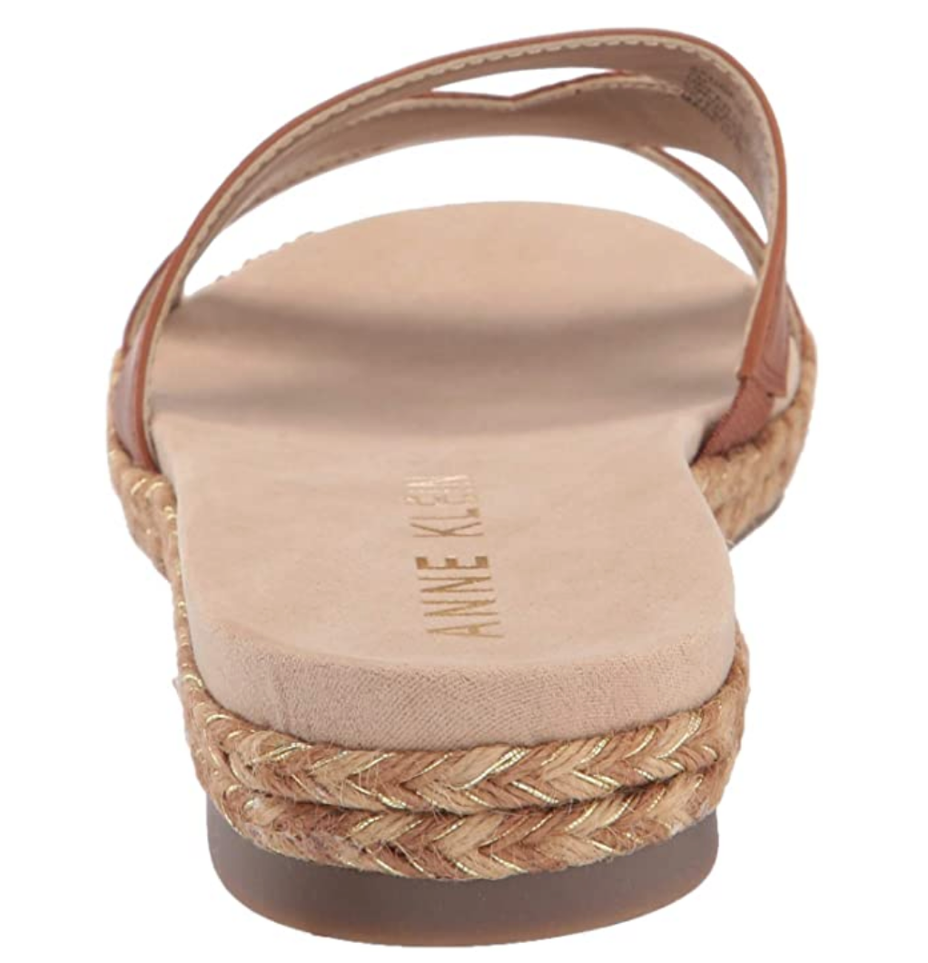 Anne Klein Women's Doris Slide Sandal Color: Tobacco Size: 7